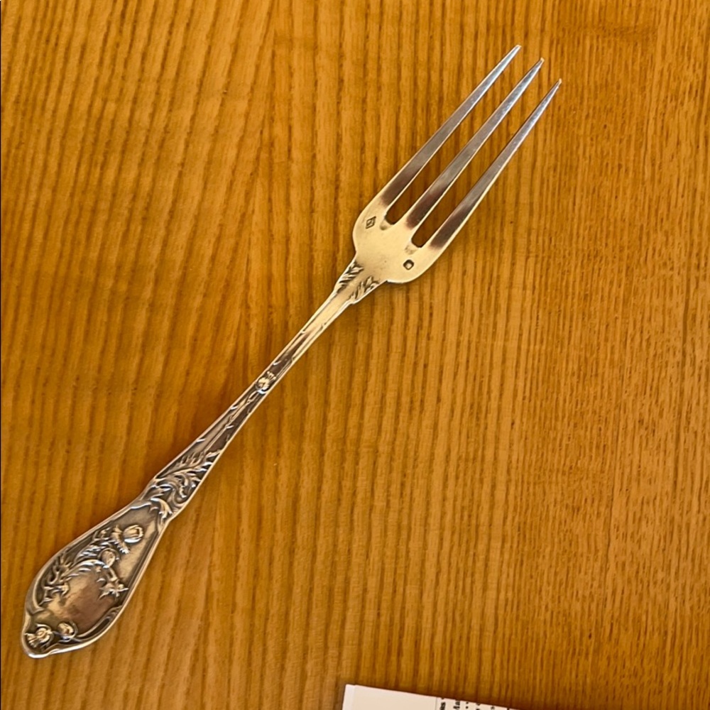 Boulenger 1890 Chardons Silverplate Fork Monogm.